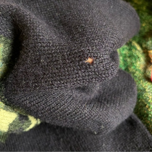 Mac & Jac Vintage 100% Wool Fair Isle Sweater Cardigan - Picture 8 of 8